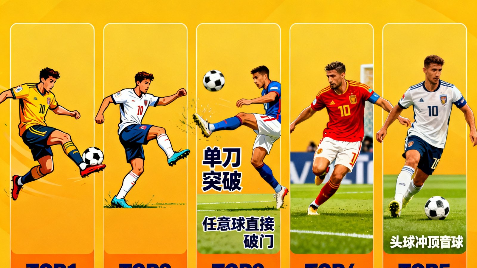 2026世界杯每日最佳进球TOP5,包含远射、倒钩